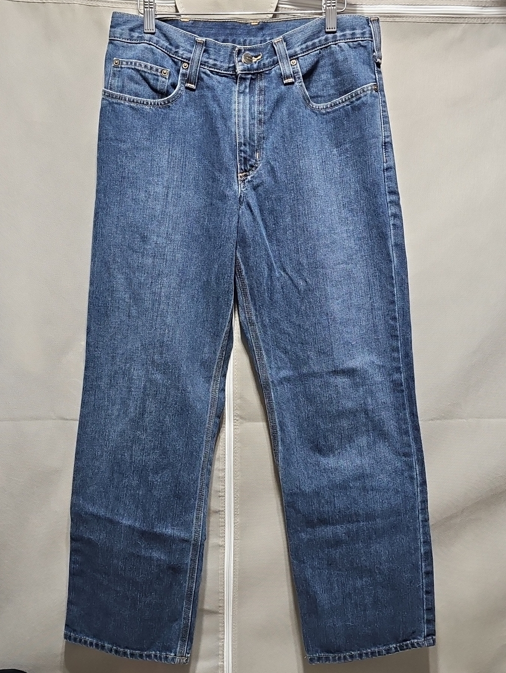 Carhartt Men's Straight-Leg Jeans in Medium Blue Denim